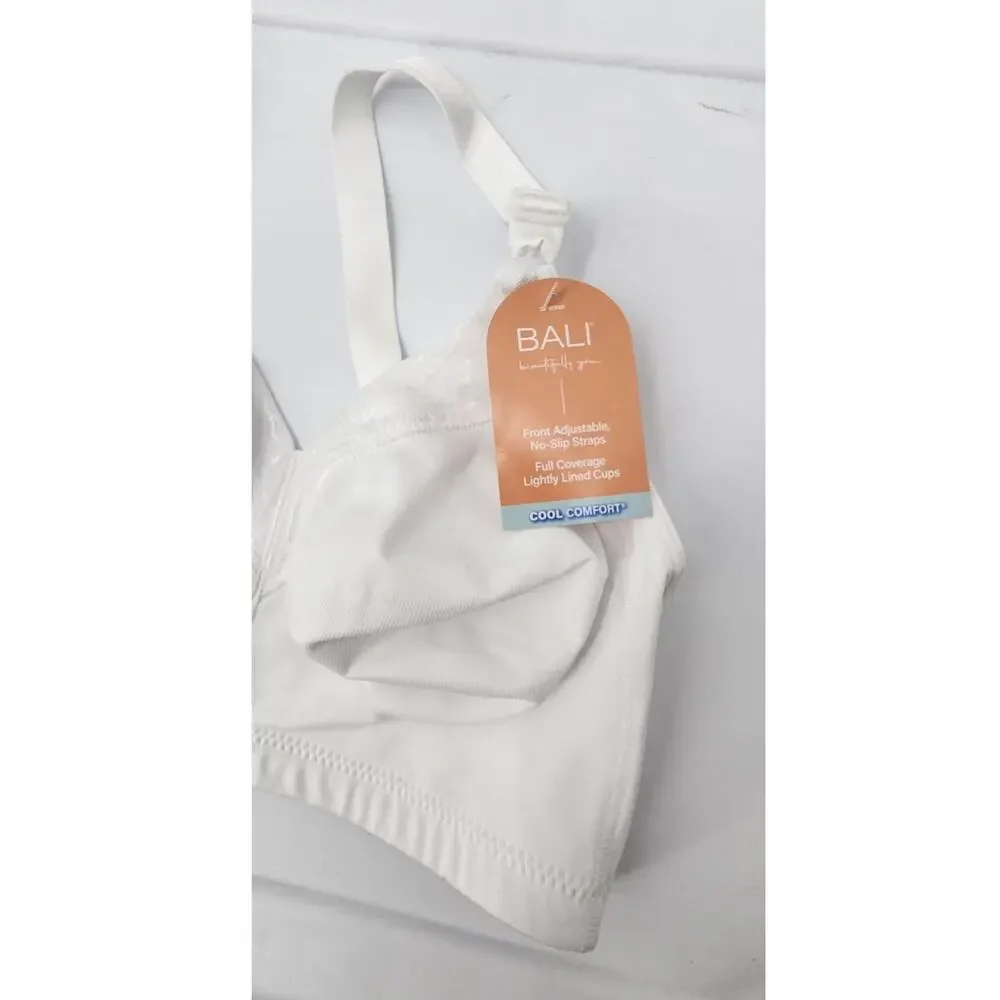 NEW NWT Bali Cool Comfort Classic White Bra Size 36DD